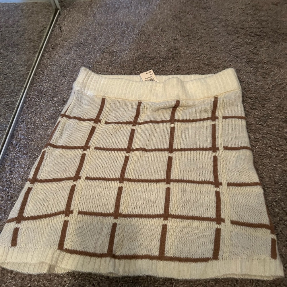 SKIRT BROWN AND BEIGE